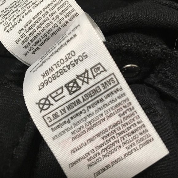 Topshop Moto Dree Cropped Kick Flare Black Jeans F. - Picture 9 of 16